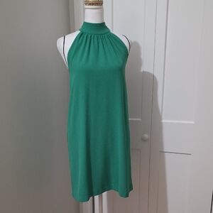 Felicity & Coco Green Halter Backless Shift Dress
